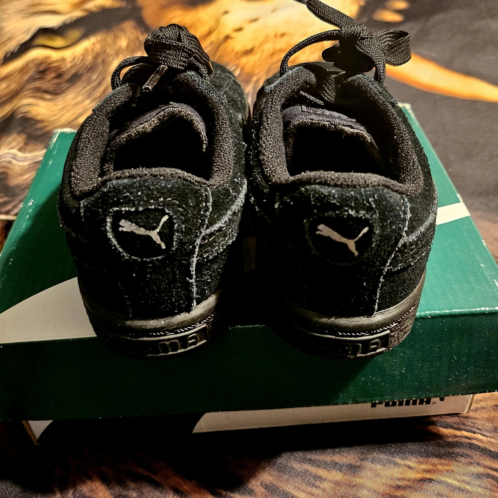 New Puma Kids Black Sneakers